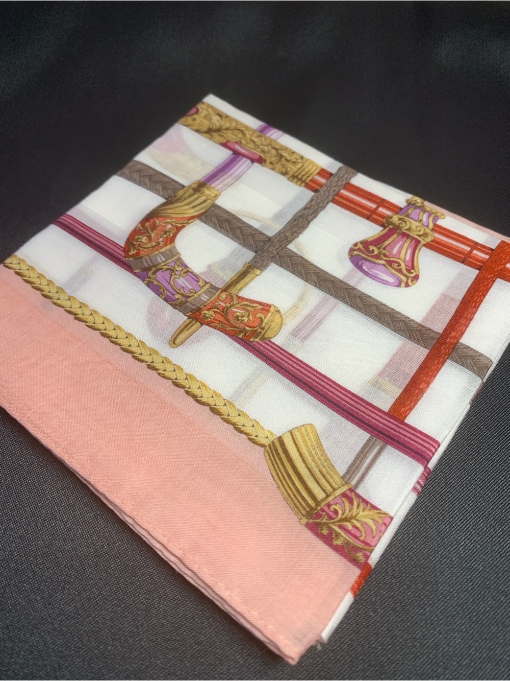Burberrys Pink & Multicolor Mini Scarf - Picture 6 of 7